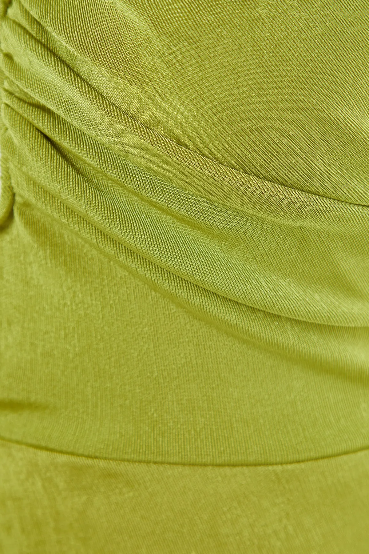Trendyol Collection  Hellgrünes, tailliertes gestricktes Abendkleid TPRSS23EL00013