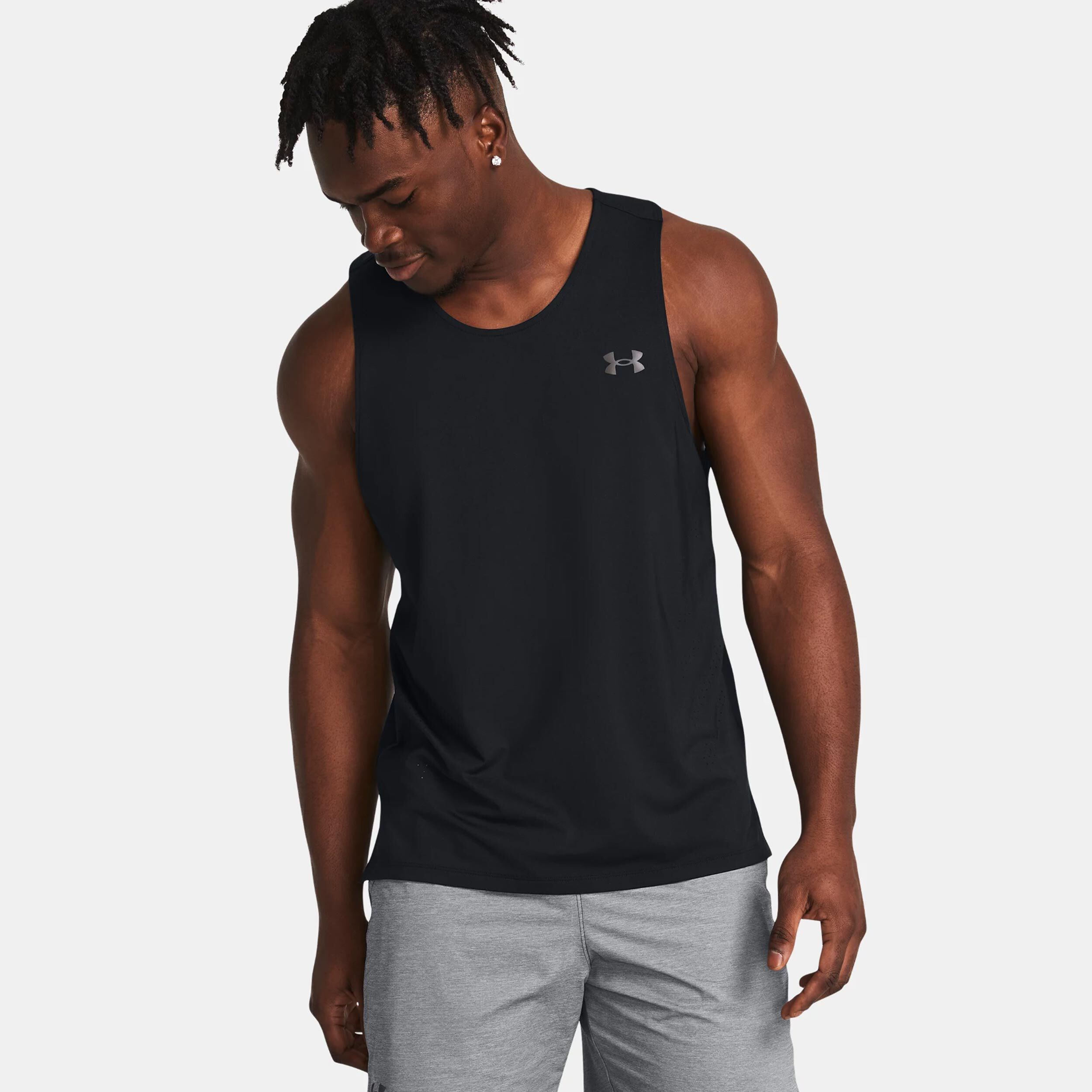 Laser Singlet Tank-Top Herren - Schwarz