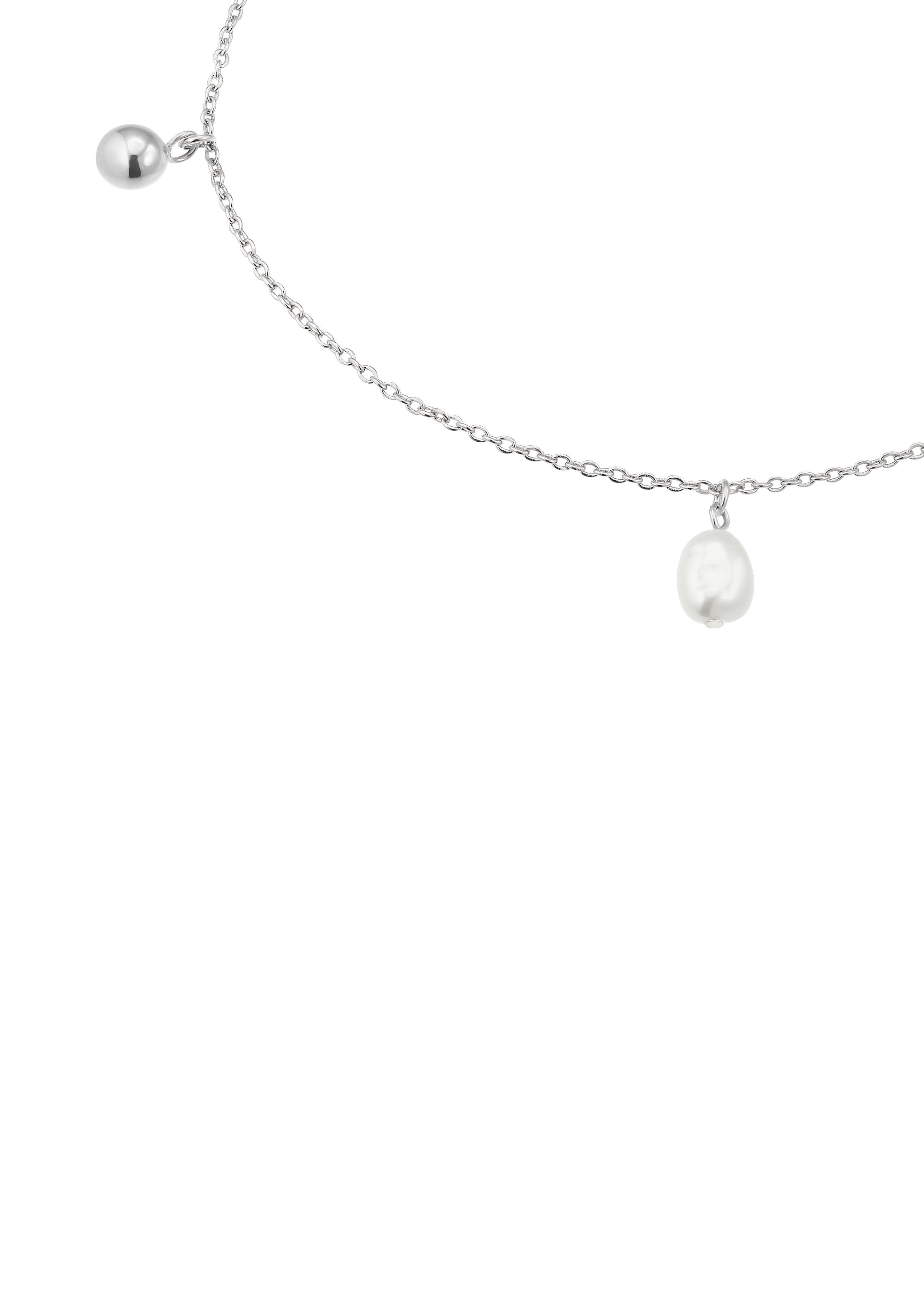 Silber-Fußkettchen mit Perlenanhängern  6009601-92E0