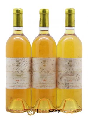Château Doisy Daëne 2ème Grand Cru Classé  1998 - Lot de 3 Bouteilles