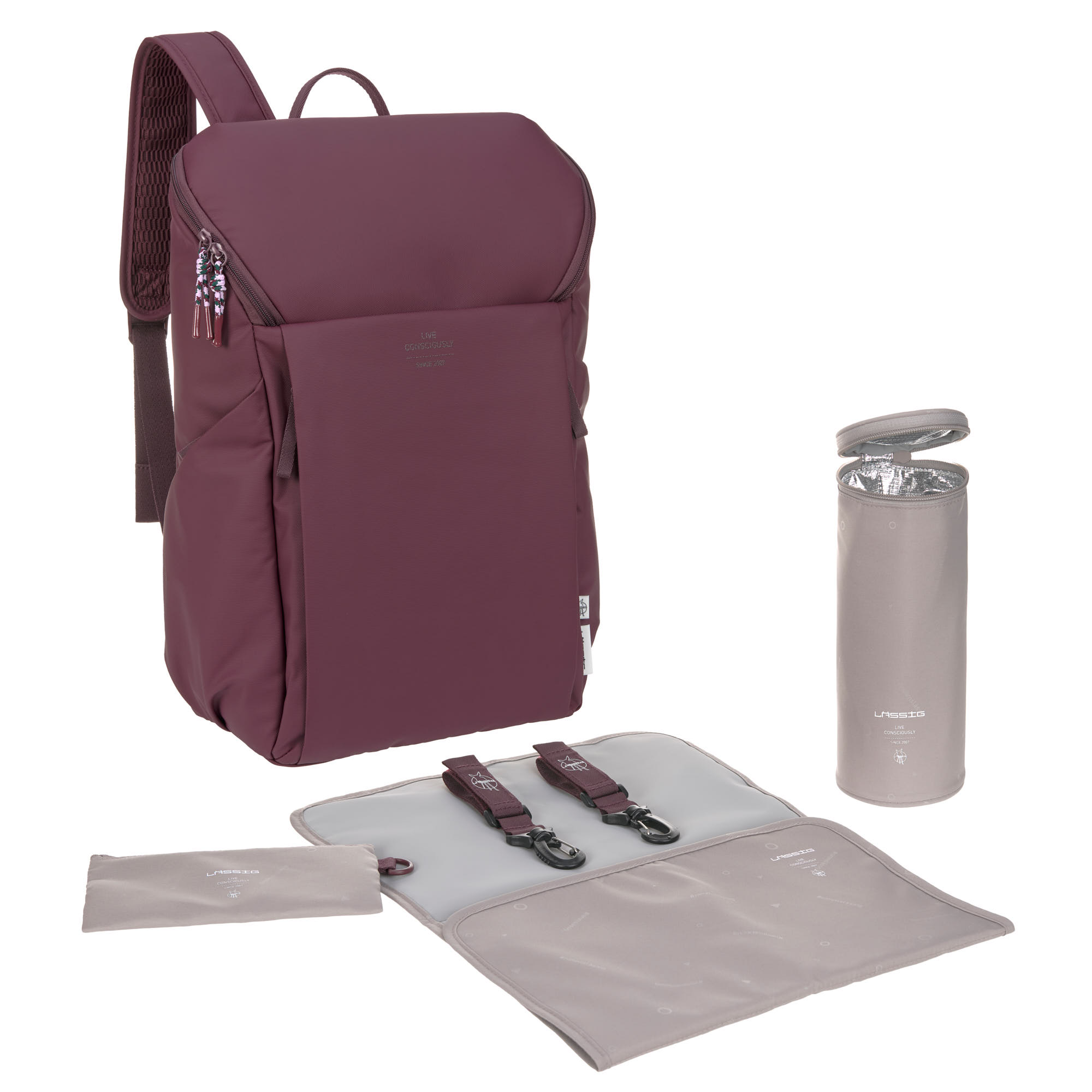 Wickelrucksack - Slender Up Backpack, Tiefrot