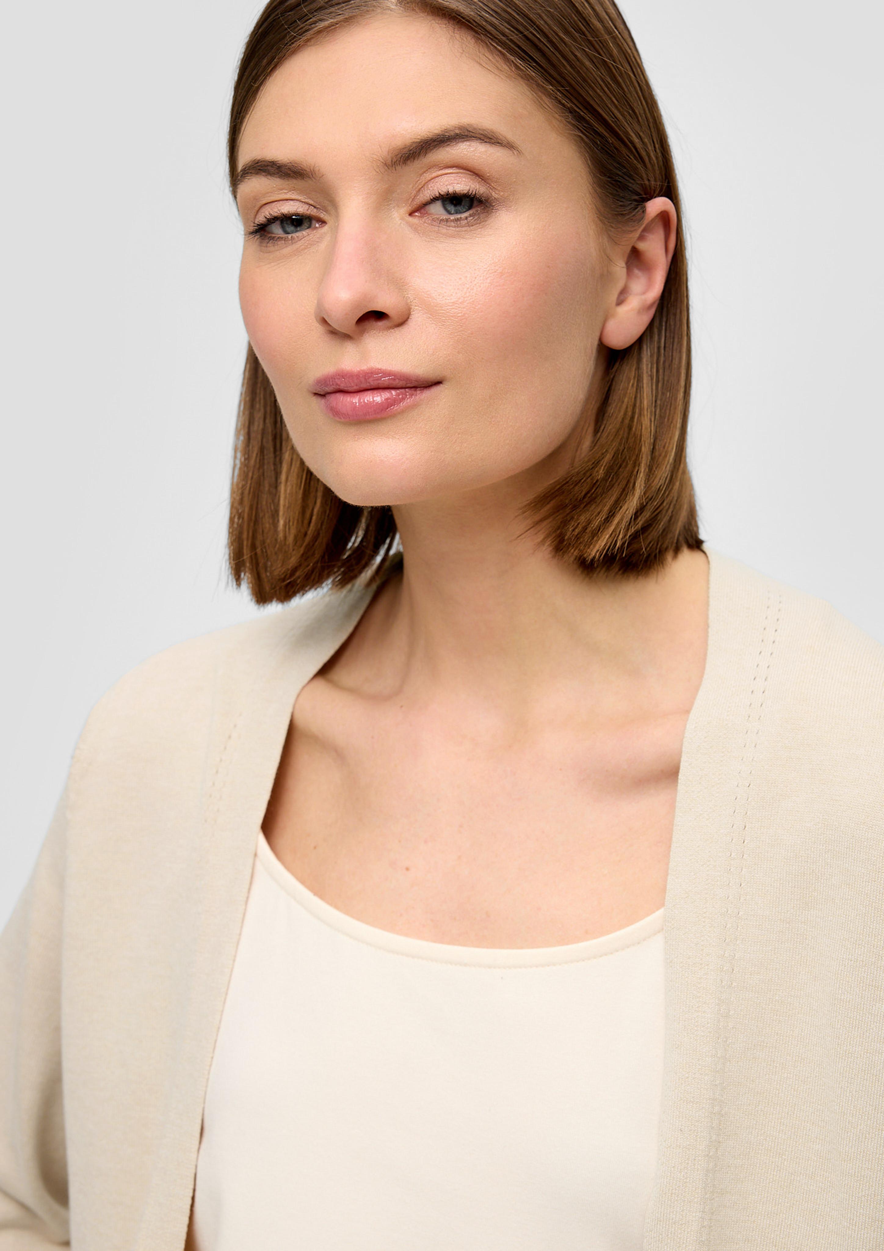 Strickjacke mit 3/4-Ärmel  2145595-81W0