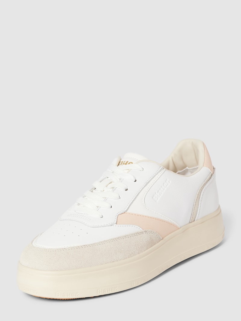 Sneaker mit Label-Details Modell 'BLUM' in weiß