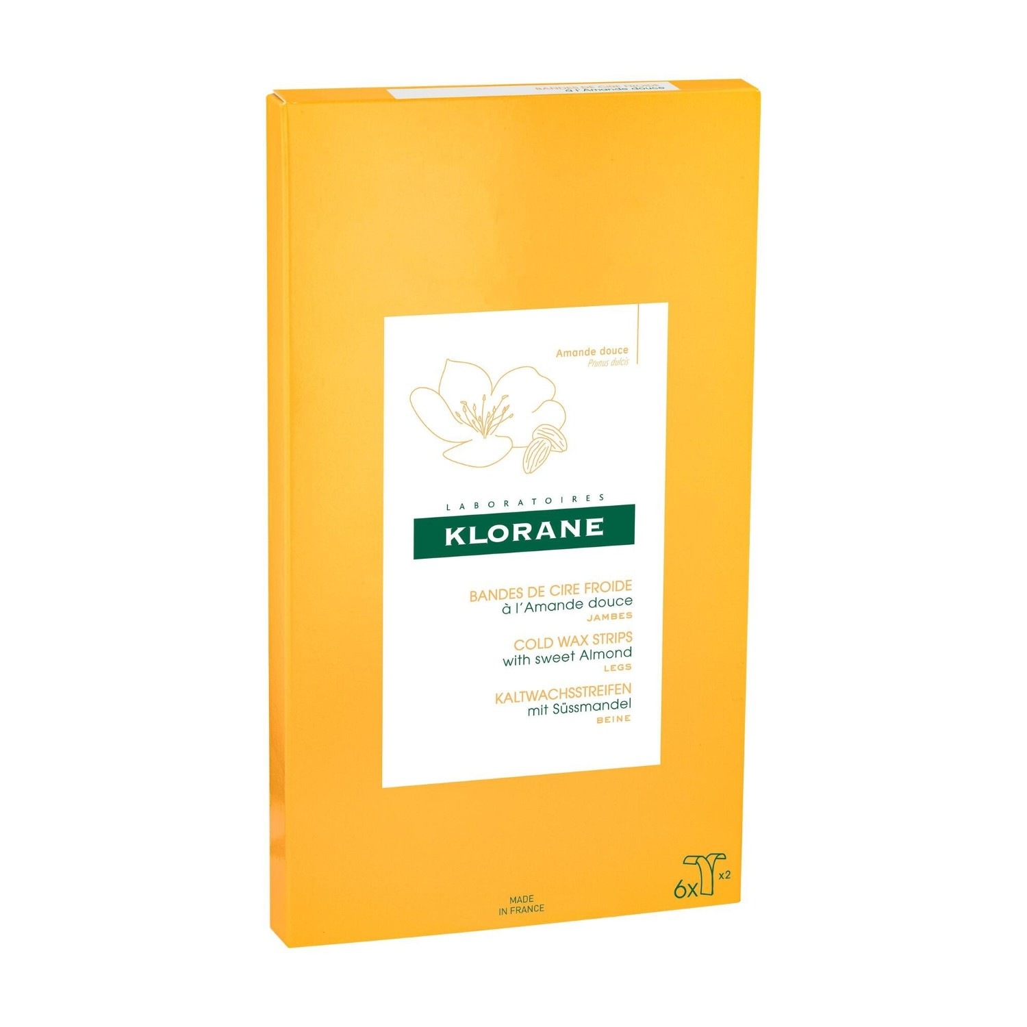 Klorane Cold Wax Strips with Sweet Almond