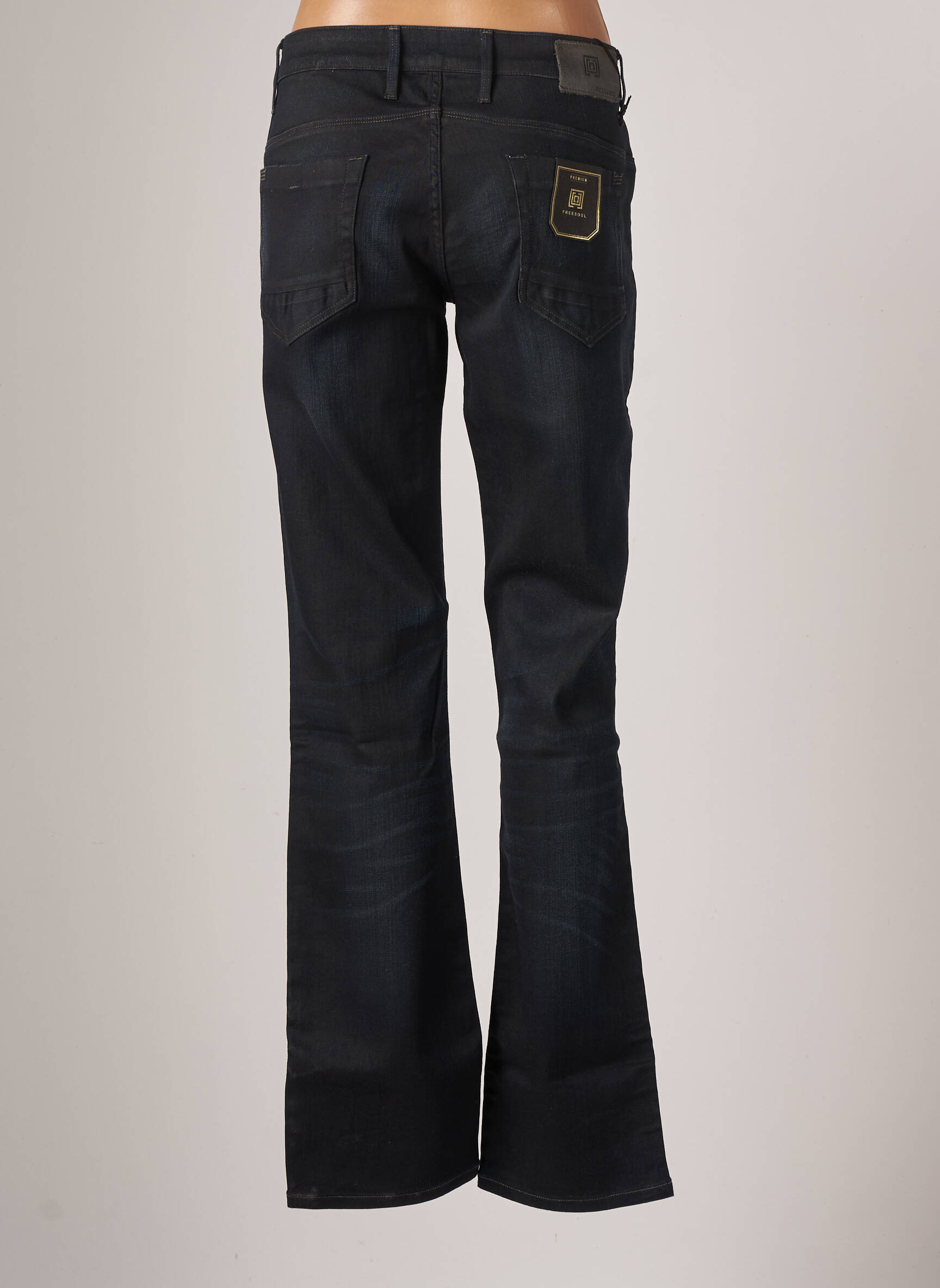 Freesoul Jeans Bootcut Femme couleur bleu