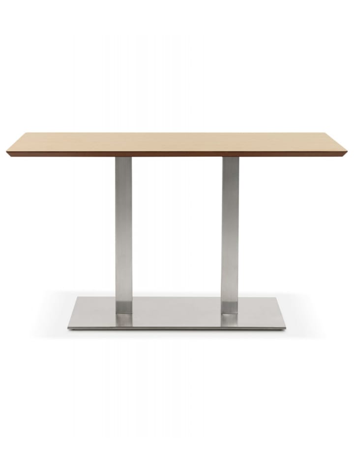 KADIMA DESIGN Esstisch MAMBO aus Holz und Metall | Besprechungstisch für 6 Personen in Beige günstig kaufen