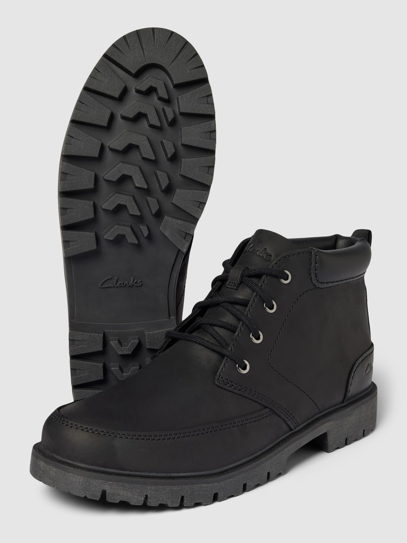 Desert Boots aus Leder Modell 'ROSSDALE' in schwarz