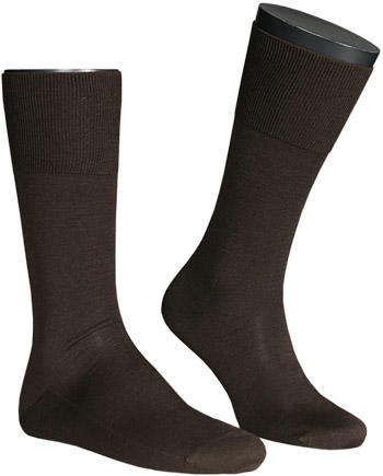 Falke, Serie Luxury No.6, Socken, Merinowolle-Seide, braun