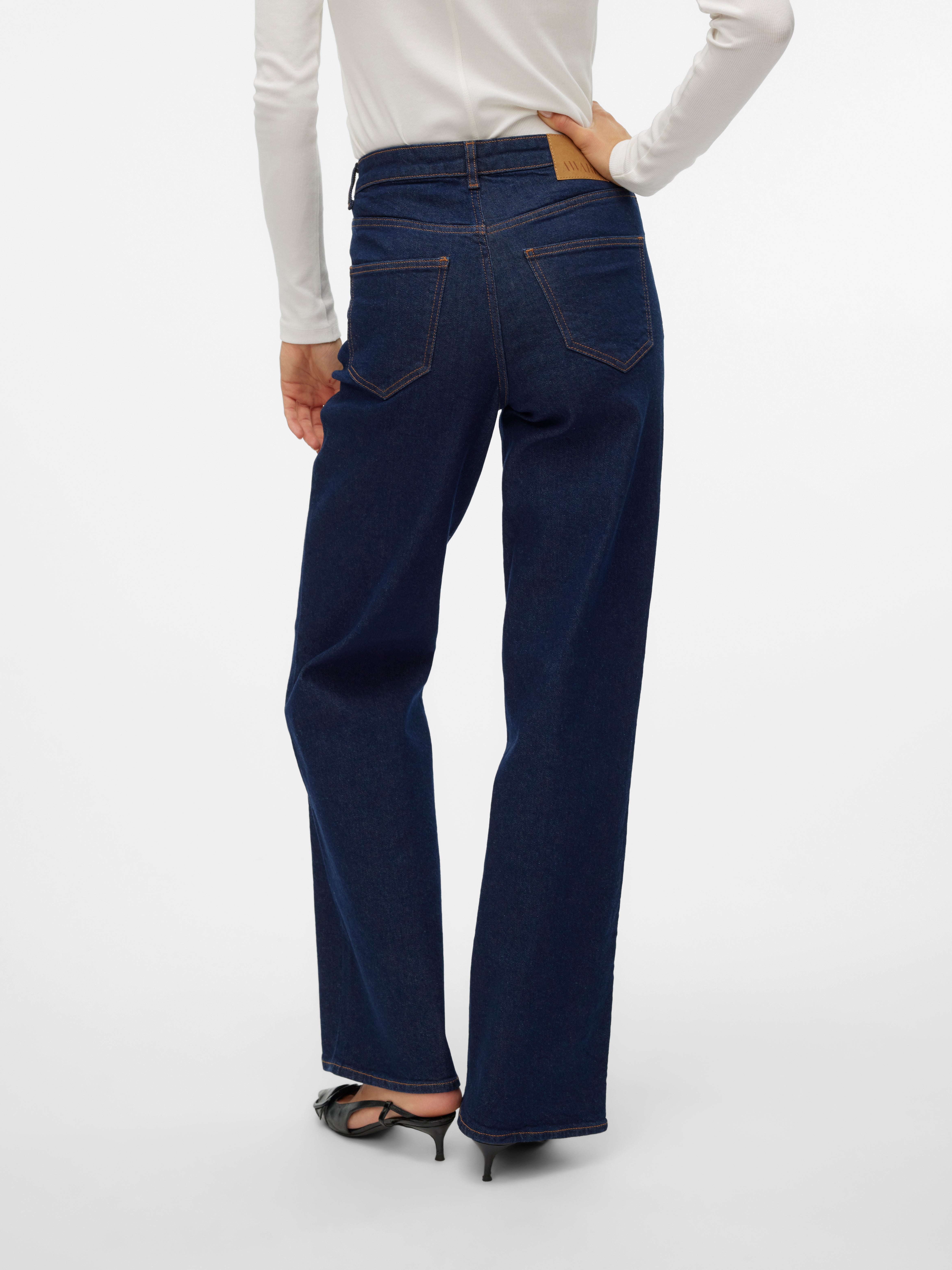VMREBECCA Super High Rise Weit geschnitten Jeans