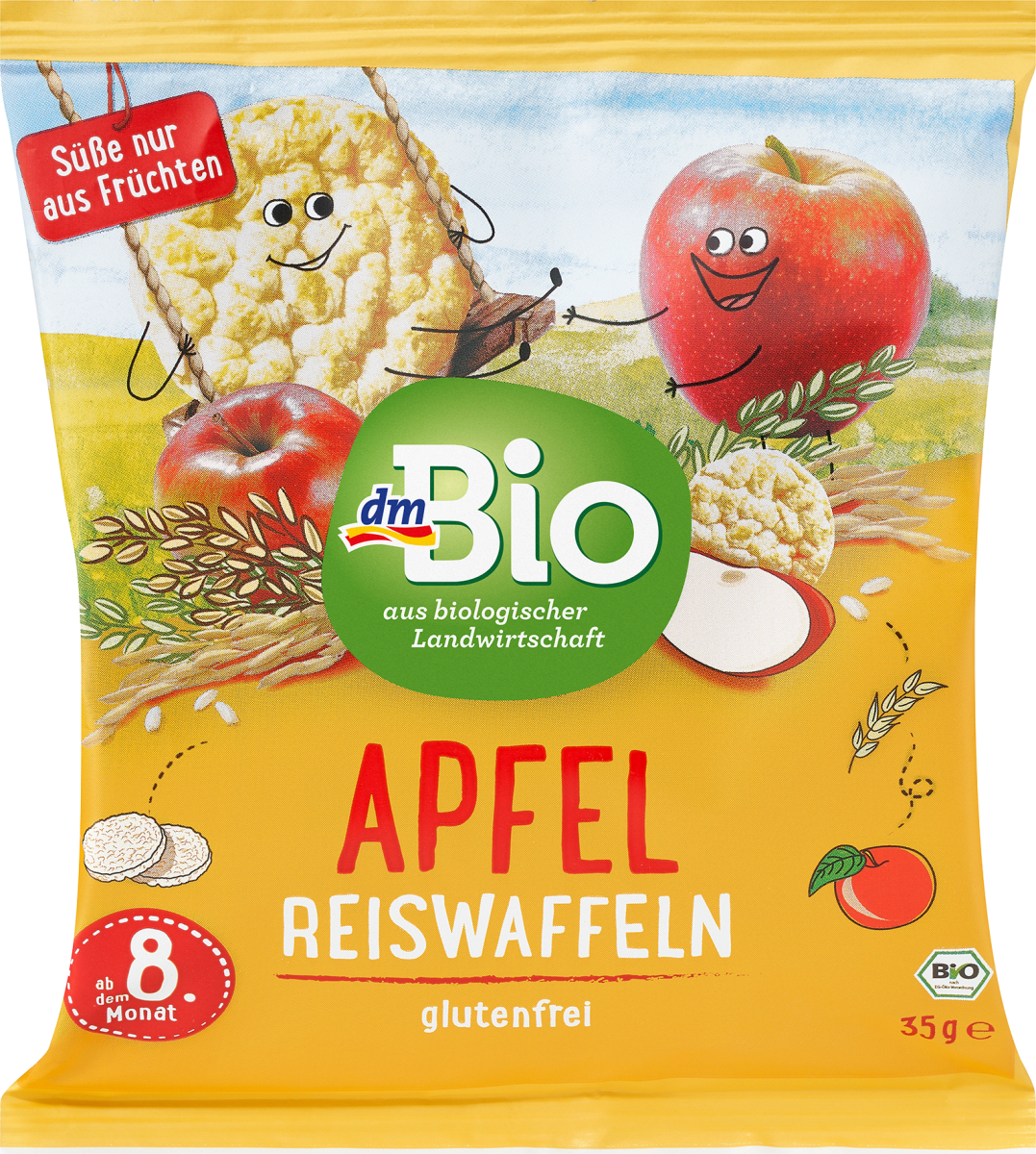 Babysnack Reiswaffeln Apfel, ab dem 8.Monat, 35 g