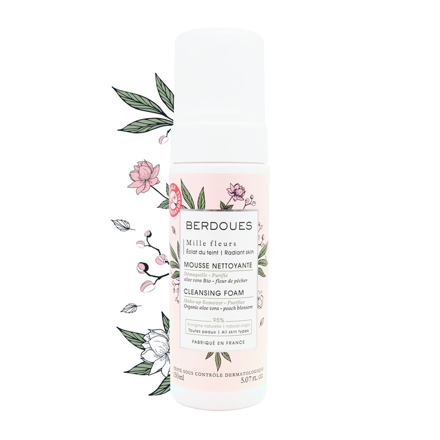Berdoues Mille Fleurs Eclat Mousse Nettoyante 150 ml