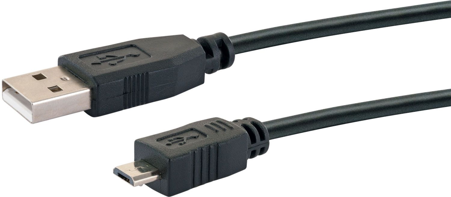 Schwaiger CK1511 1 Meter schwarzes USB 2.0-Anschlusskabel
