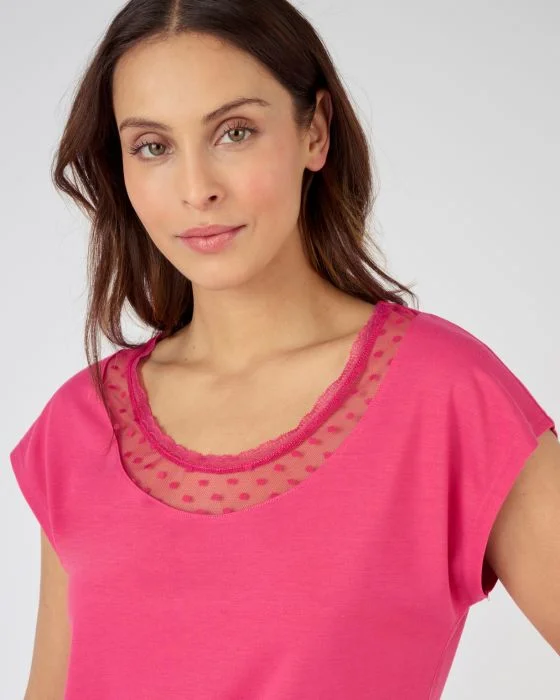 T-shirt Thermol'love tulle plumetis