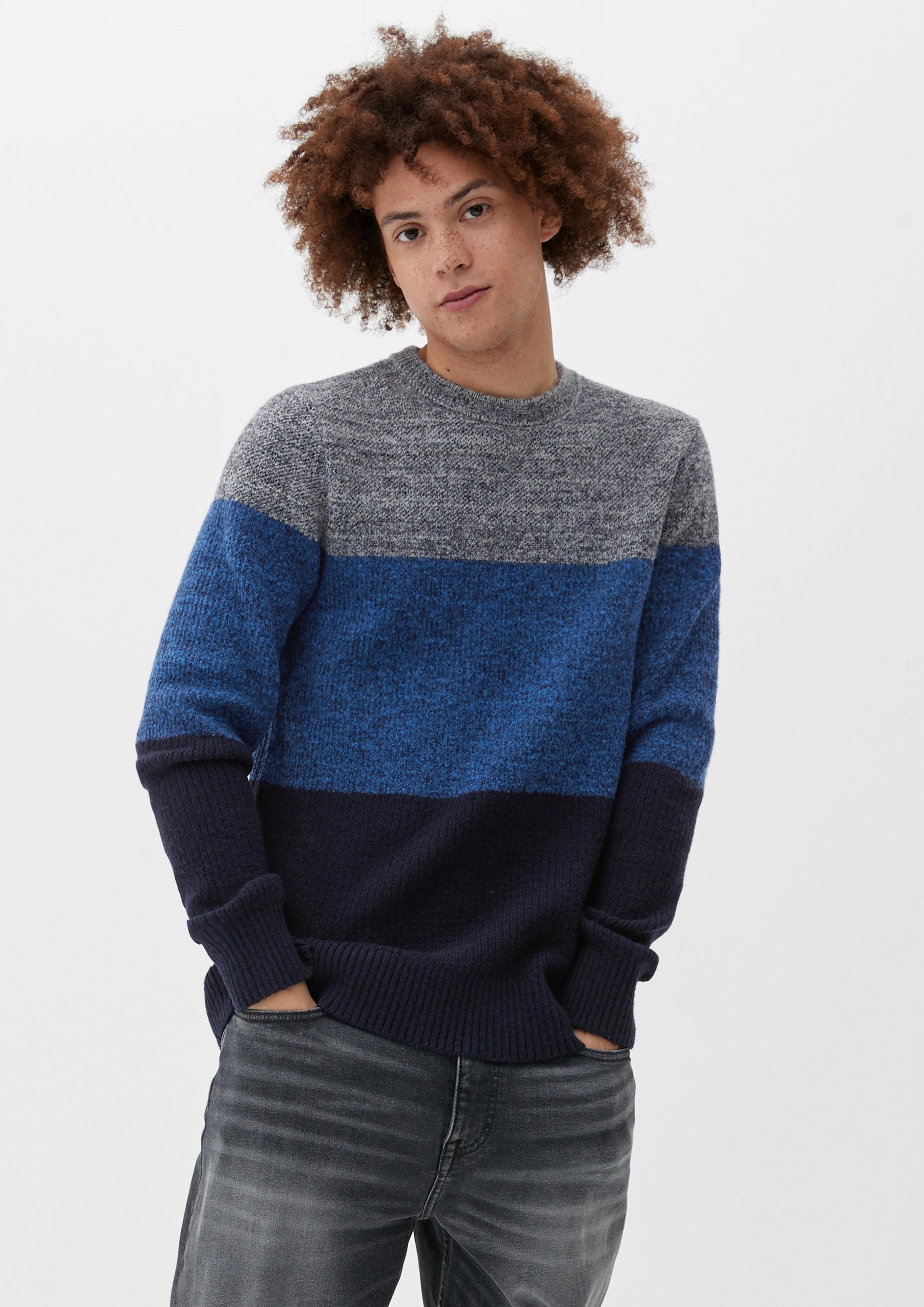 Strickpullover in Colour Blocking-Optik  2125667-59W0