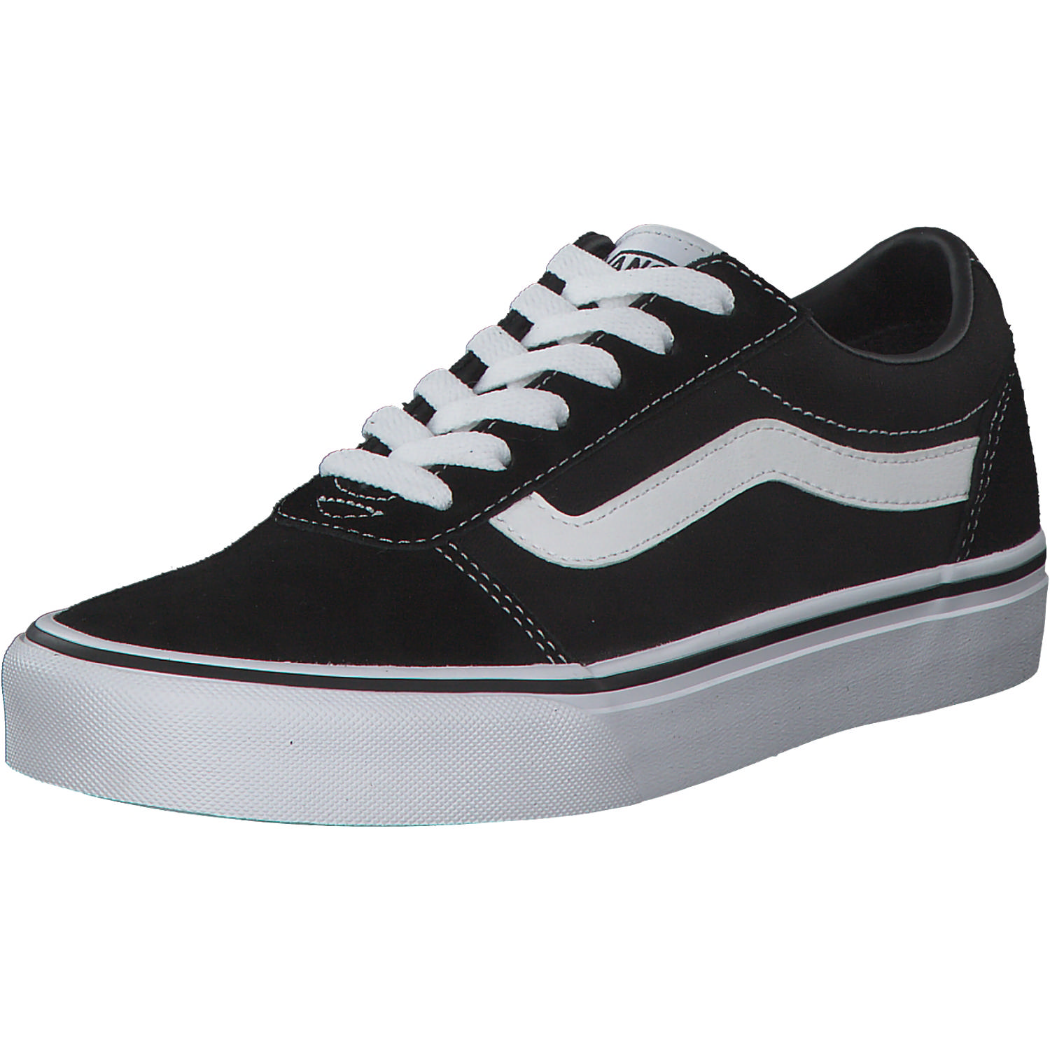 Vans Ward VN0A3IUN, Sneakers Low, Damen, Schwarz (Black/White)