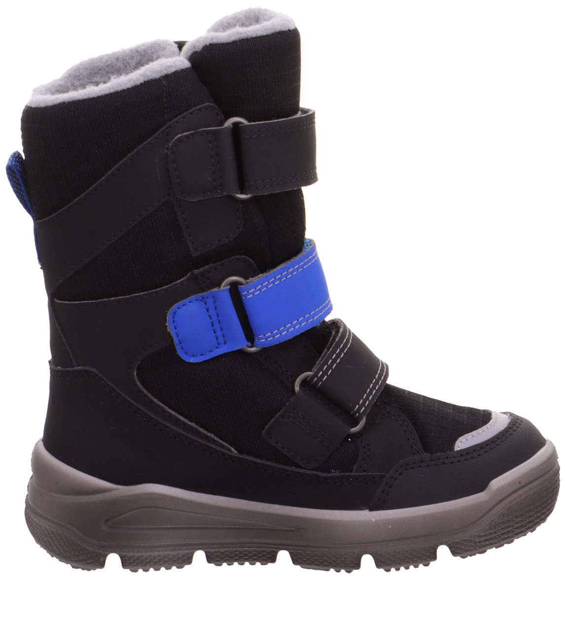 MARS - Schwarz/Blau Stiefel mit Klettverschluss