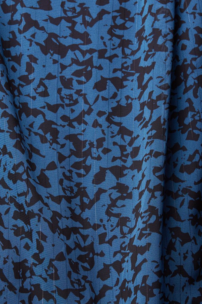 Gemusterte Chiffon-Bluse mit Glitzereffekt