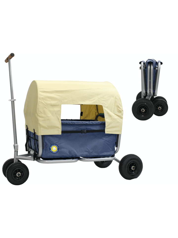 Beachtrekker Beachtrekker LiFe faltbarer Bollerwagen (Blau)   Bremse   Sonnenverdeck günstig kaufen onesize