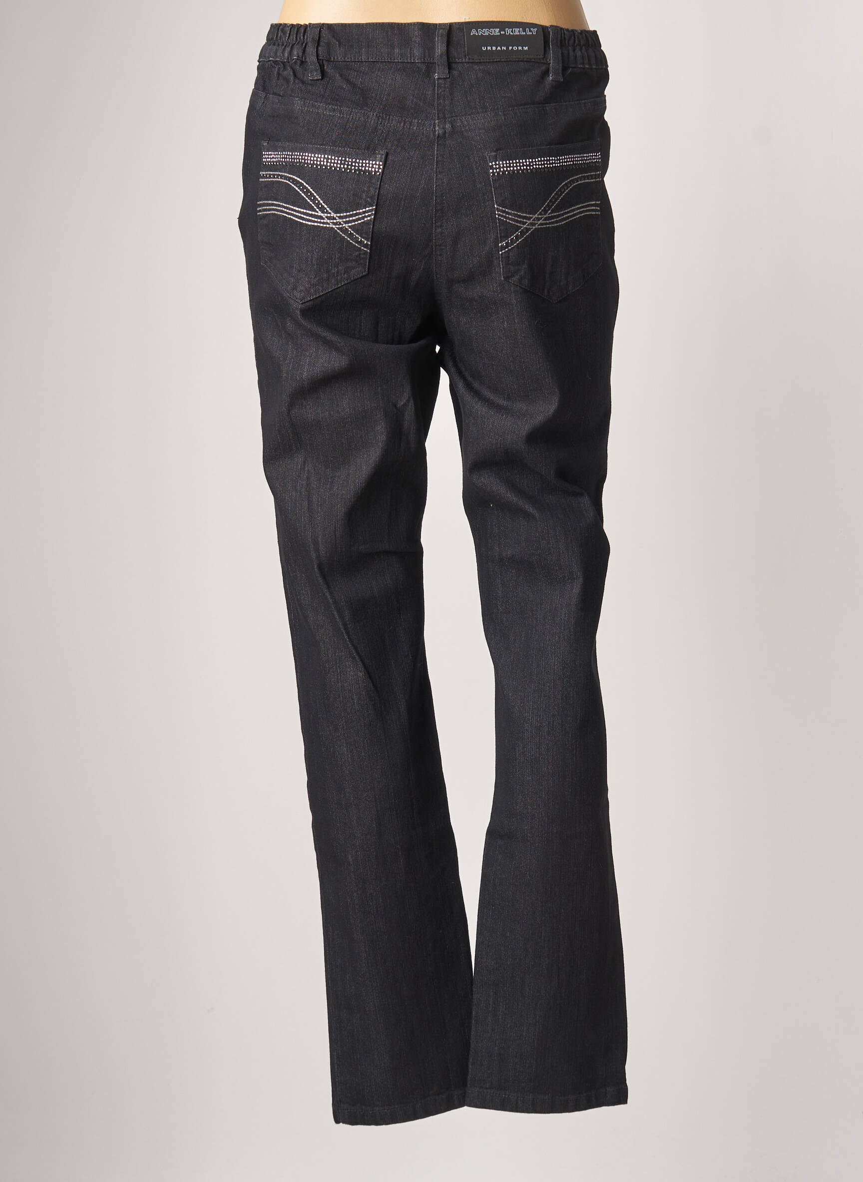 Anne Kelly Jeans Coupe Droite Femme couleur noir
