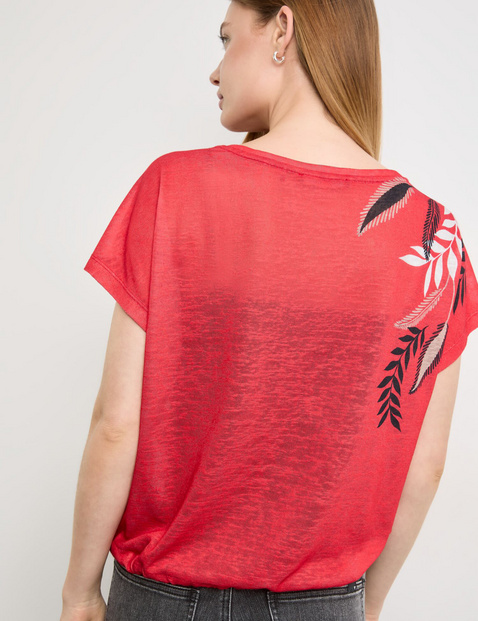 Legeres Shirt mit Saum-Tunnelzug