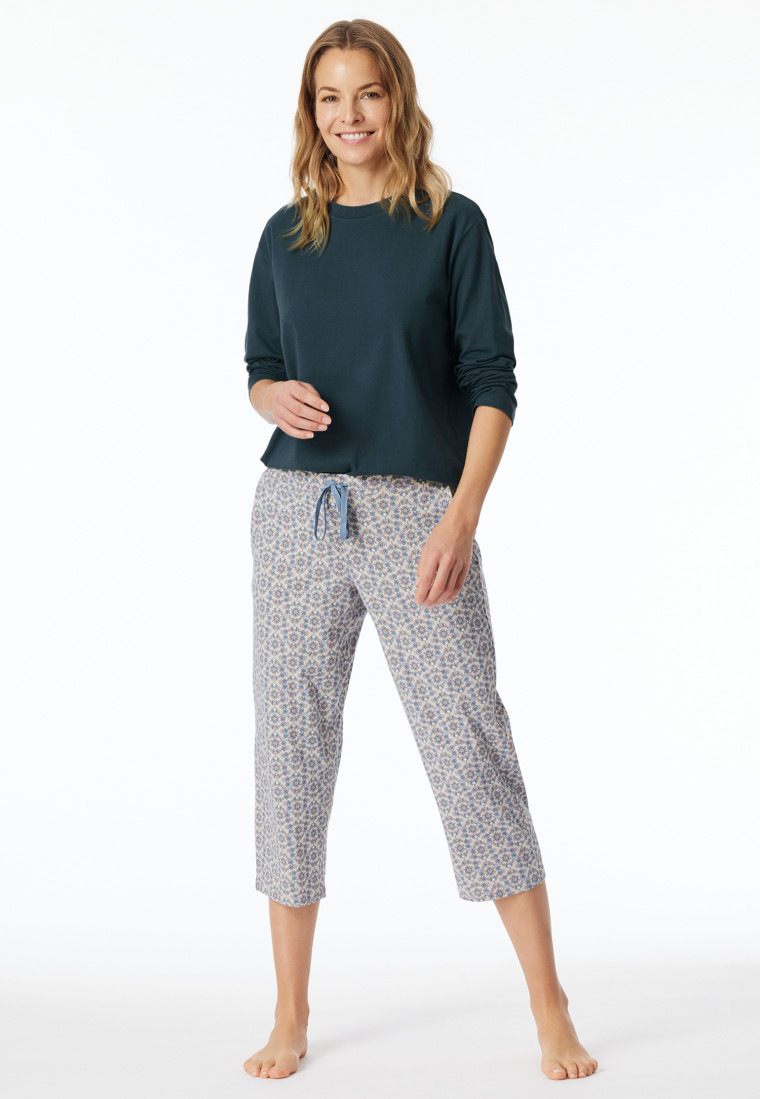 Hose 3/4-lang multicolor gemustert - Mix+Relax