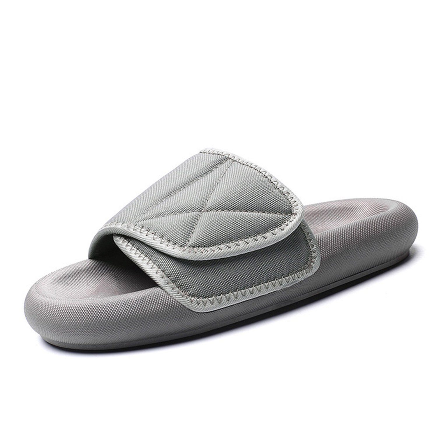 MAGICSHE Badezimmerpantoffeln, Duschsandalen mit dicker Sohle, Badezimmer Badesandale Unisex Strandsandalen mit verstellbarer Schnalle
