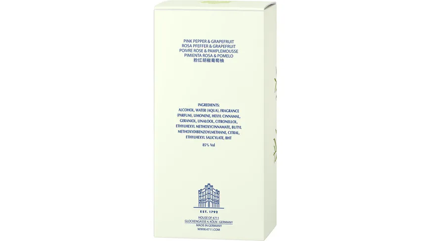 4711 ACQUA COLONIA Pinkpepper + Grapefruit Eau de Cologne 50 ml