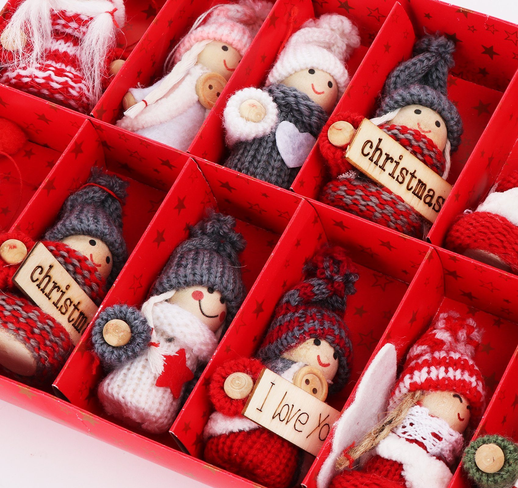 Homewit Christbaumschmuck 16tlg Anhänger für Weihnachtsbaum Baumbehang Weihnachtsschmuck (1-tlg), Für Weihnachtsbaum