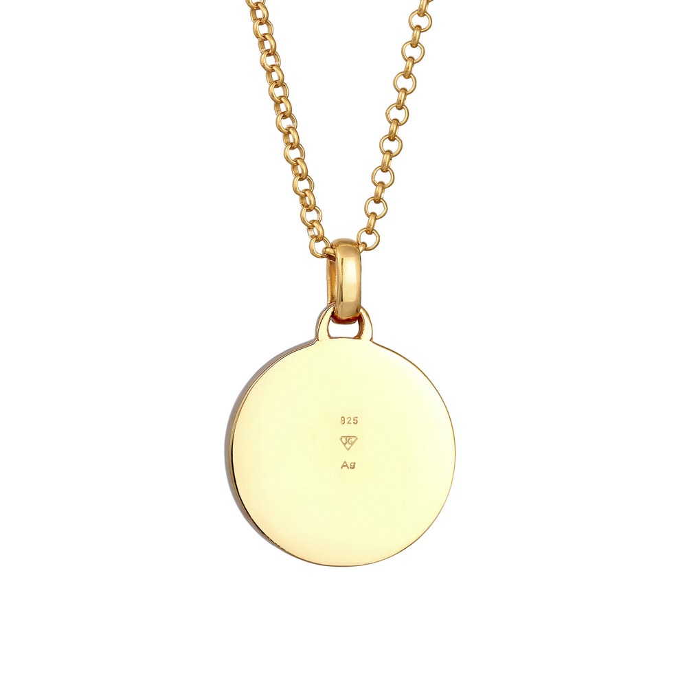 Elli Elli Collier Femmes Pendentif Disque Evil Eye tendance pastel avec émail en argen Bijoux