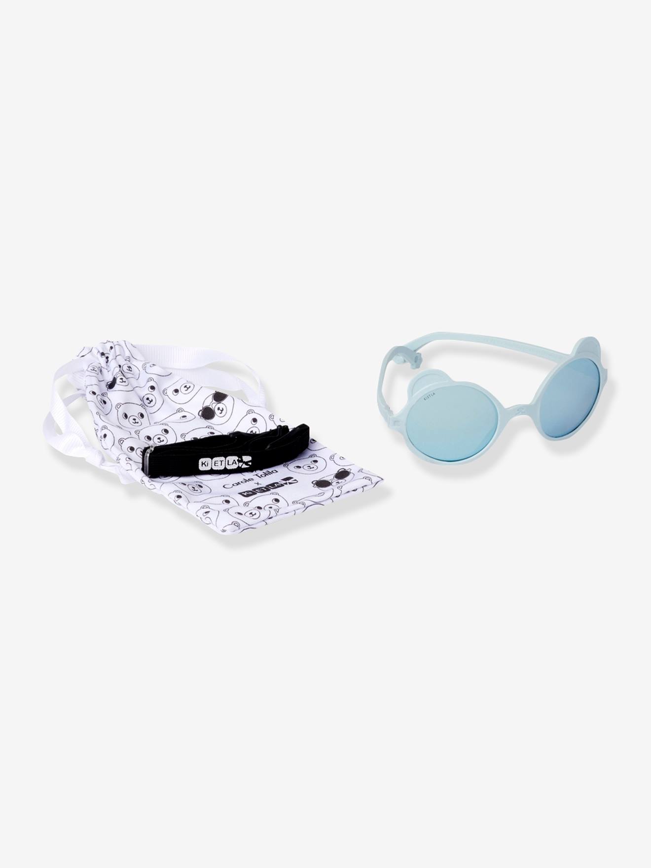 Lunettes de soleil Ourson 1-2 ans Ki ET LA rose clair uni