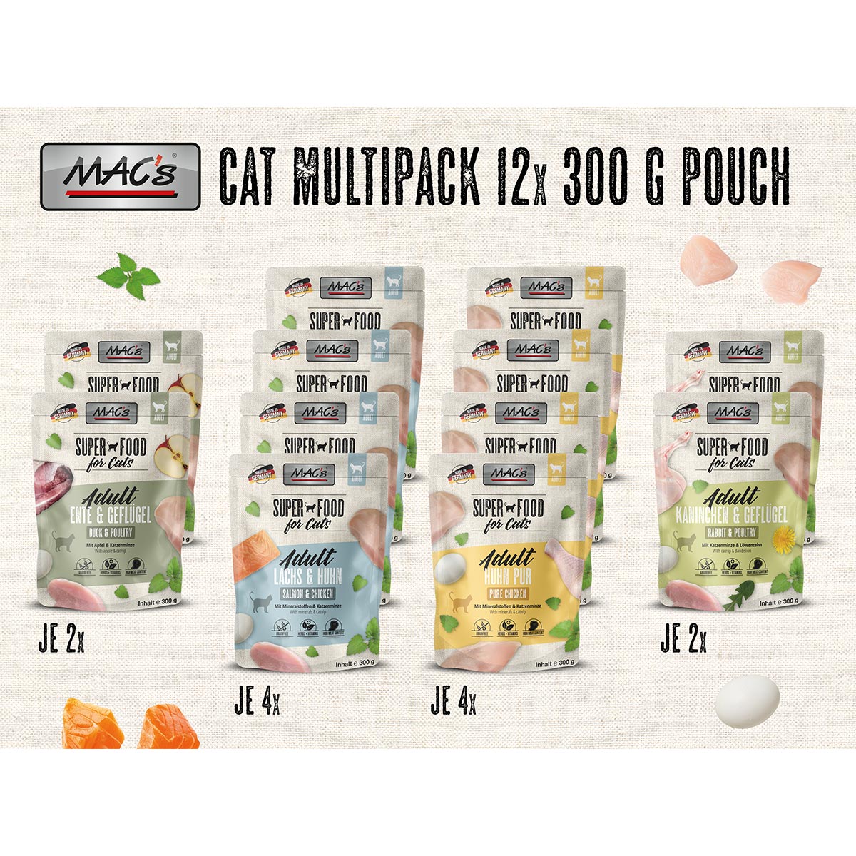 MAC's Cat Pouchpack Multipack 12x300g günstig kaufen