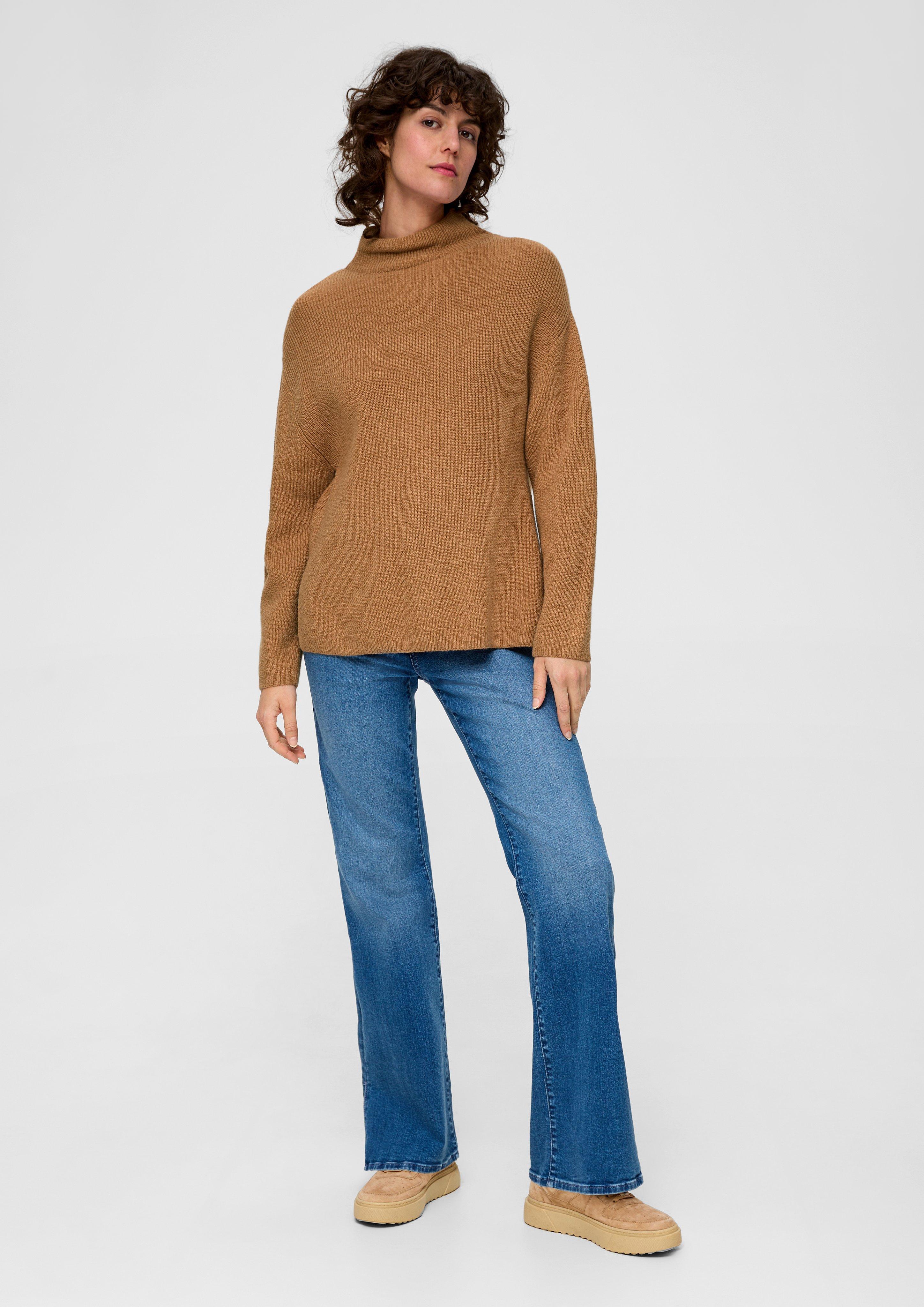 Strickpullover mit Stehkragen  2137202-84W5