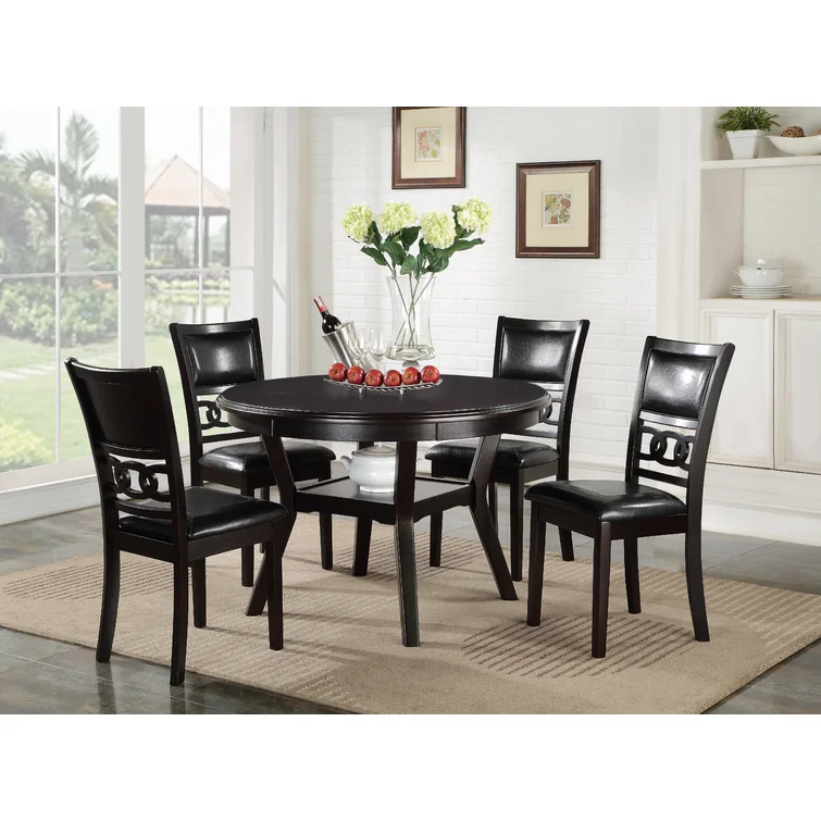 Round Solid Wood Dining Set