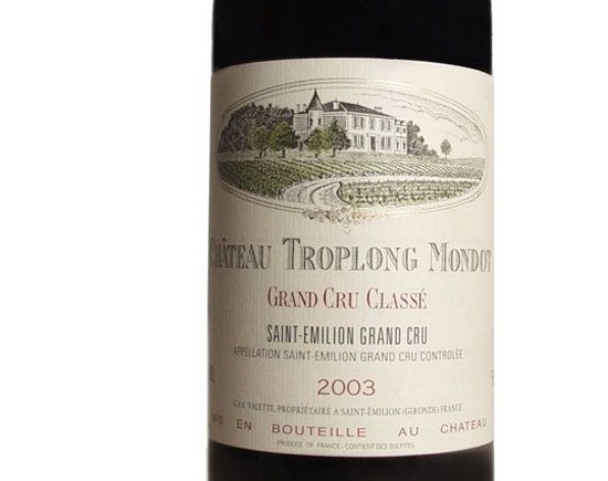 Château Troplong Mondot 2003 Bordeaux Saint-Emilion Grand Cru