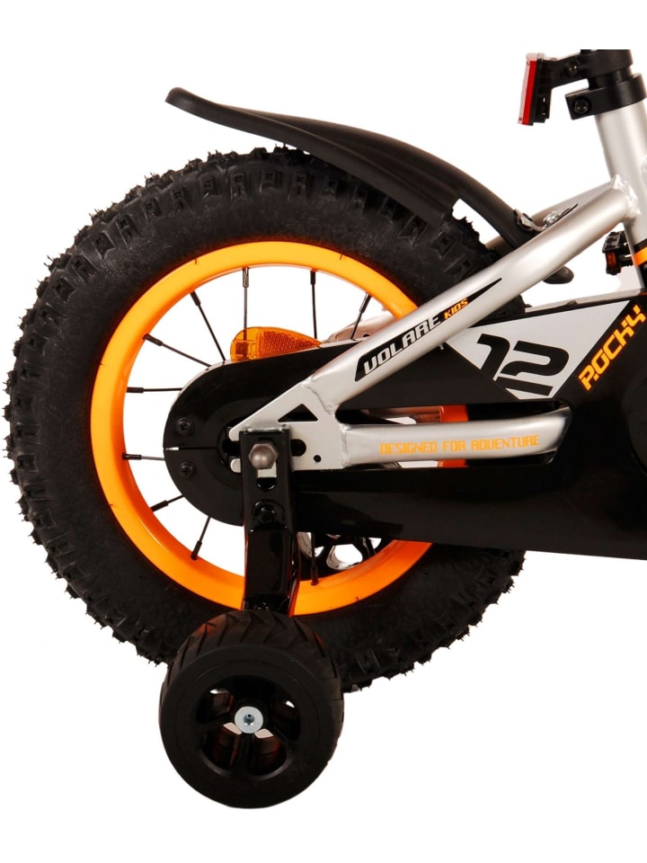 Volare Kinderfahrrad Rocky für Jungen 12 Zoll Kinderrad in Grau Fahrrad 3 Jahre günstig kaufen onesize