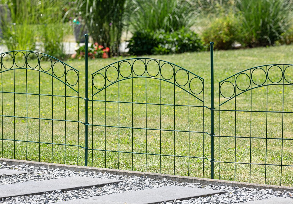 Powertec Garden Zaun-4er Set, ca. 1000 x 800 mm - Grün, 21FS07