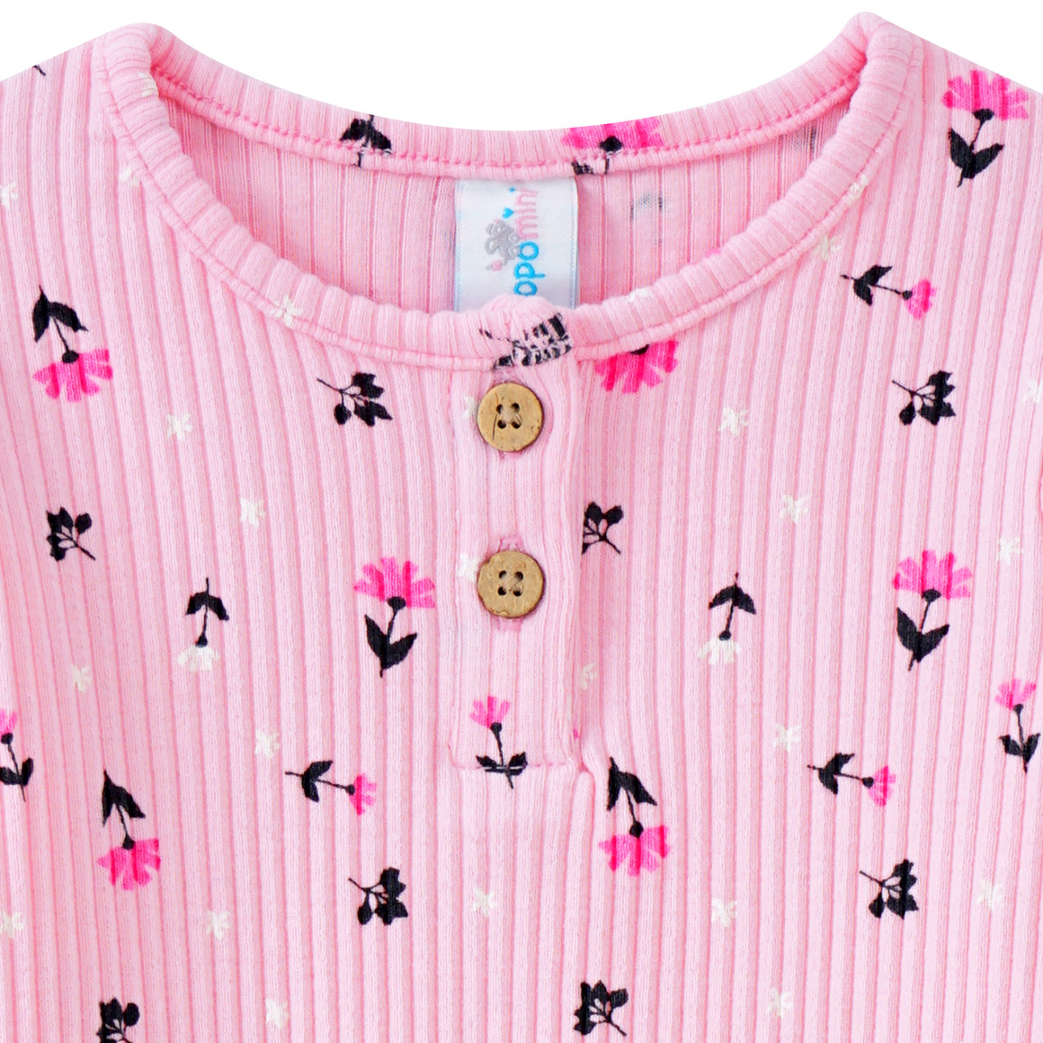 Baby Langarmshirt mit Blümchen-Allover