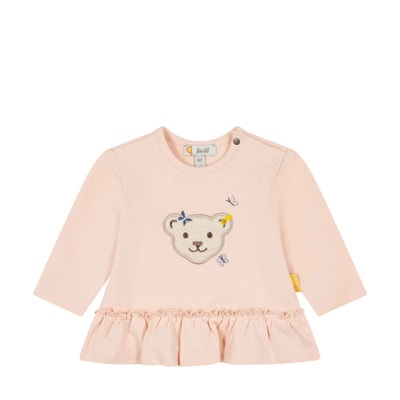 T-Shirt langarm, rosa für Mädchen