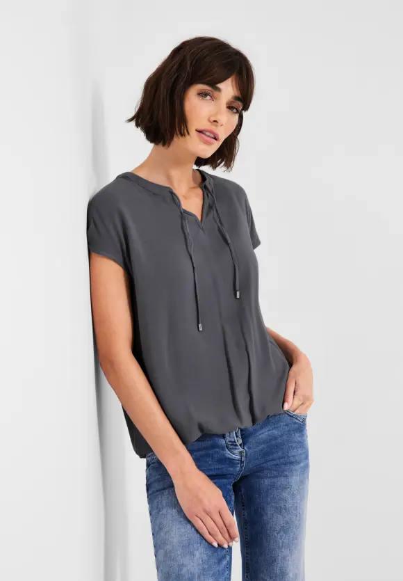 CECIL Bluse mit Tunikabändchen