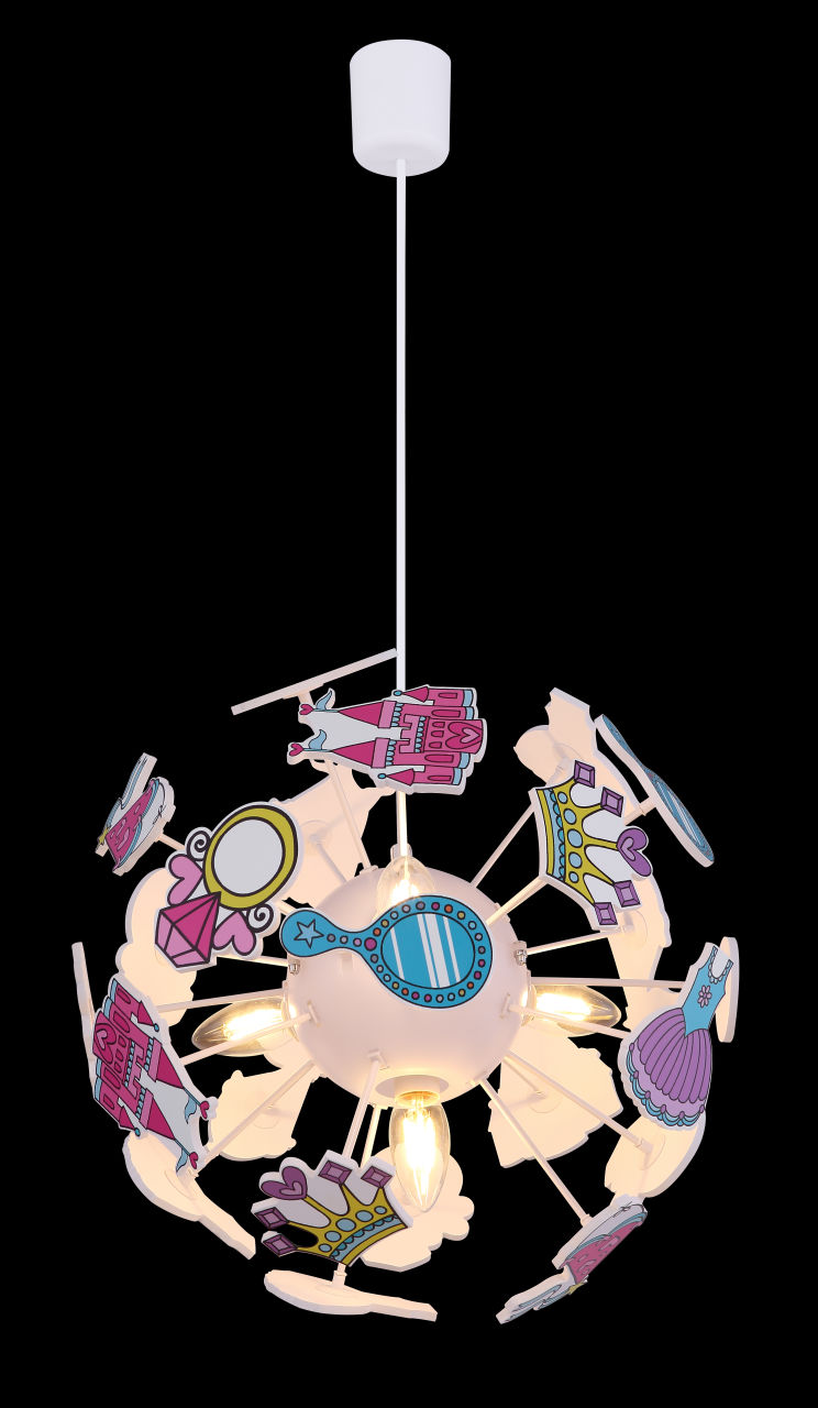 Globo Lighting - LURRA - Hängeleuchte Kunststoff weiß, 4x E14