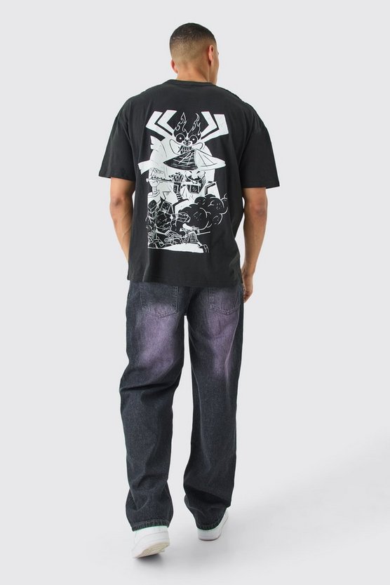 Oversize T-Shirt mit lizenziertem Samuri Jack Print