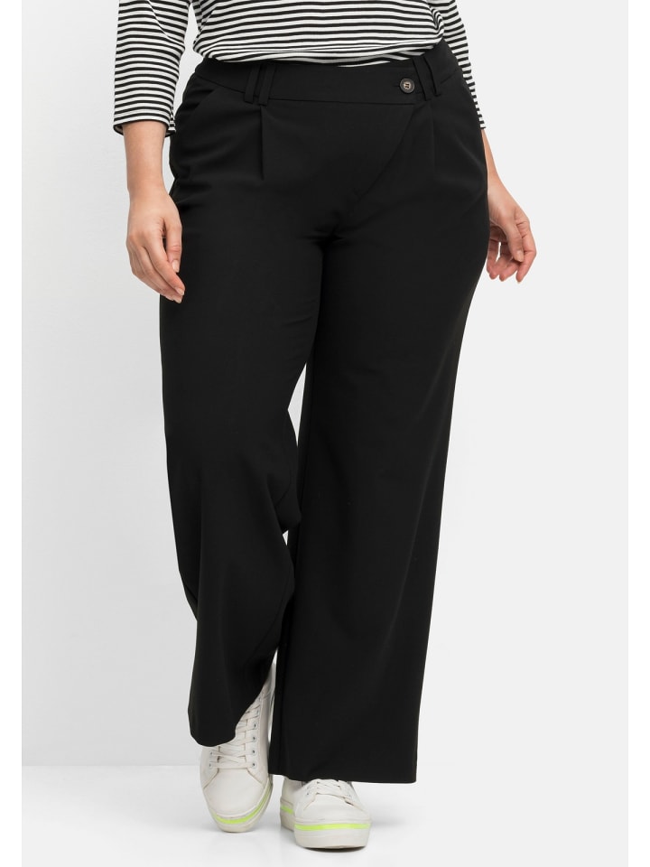 sheego Hose in schwarz günstig kaufen