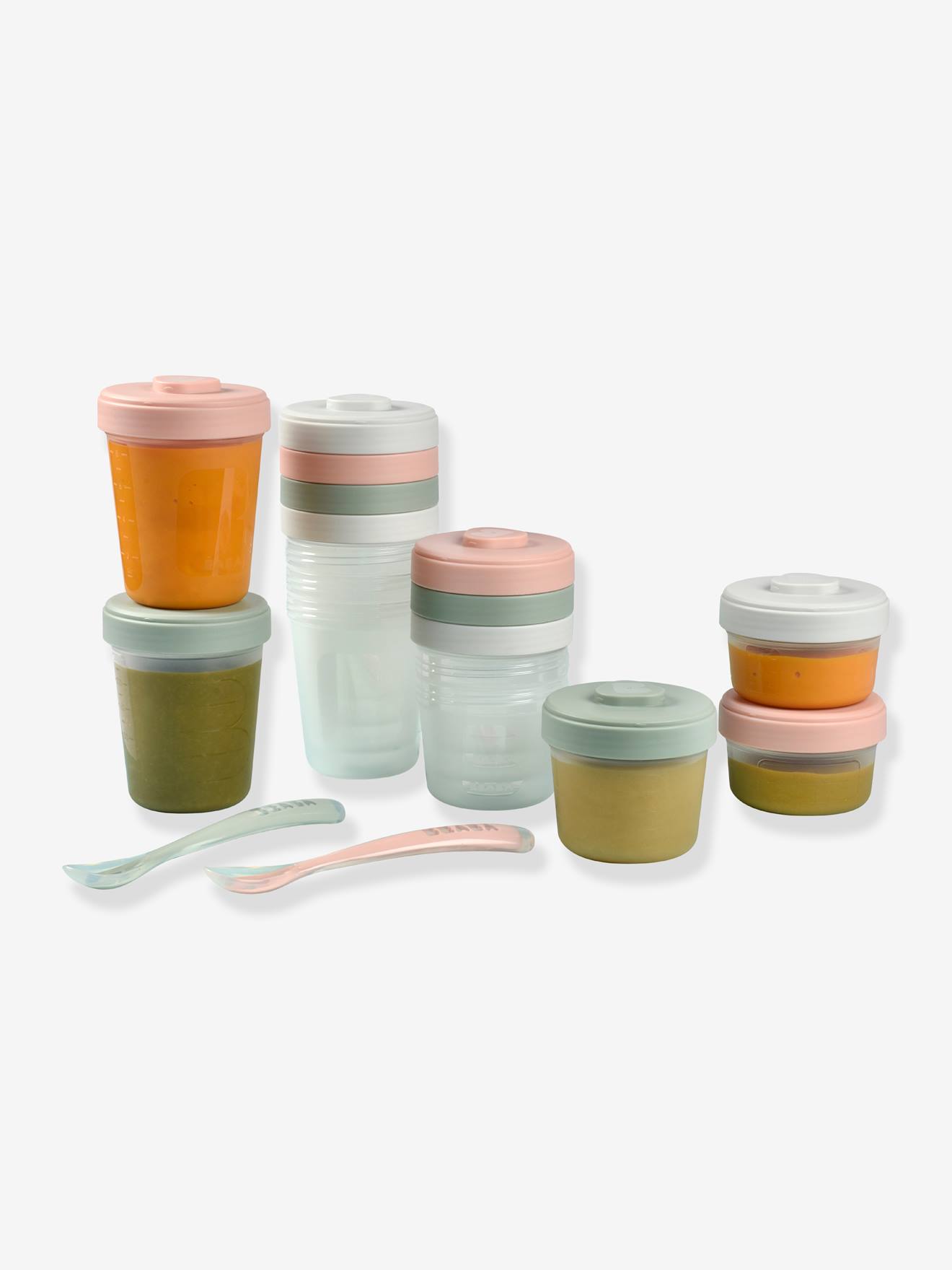 Pack 1er repas BEABA assortis tons bleus (storm)