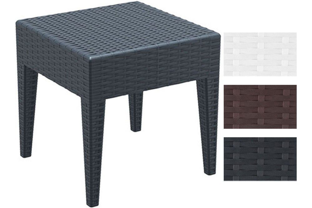 CLP Gartentisch Miami Polyrattan, aus Kunststoff stapelbar