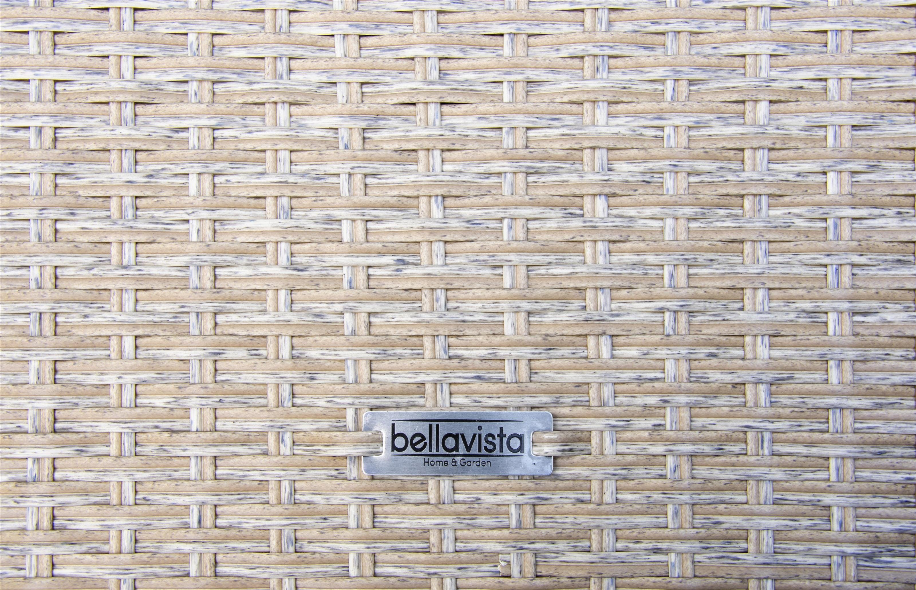 bellavista - Home&Garden® Gartenlounge-Set Gartenmöbel Set Rattan Ecklounge Madeira braun/beige, (Set, 6-tlg)