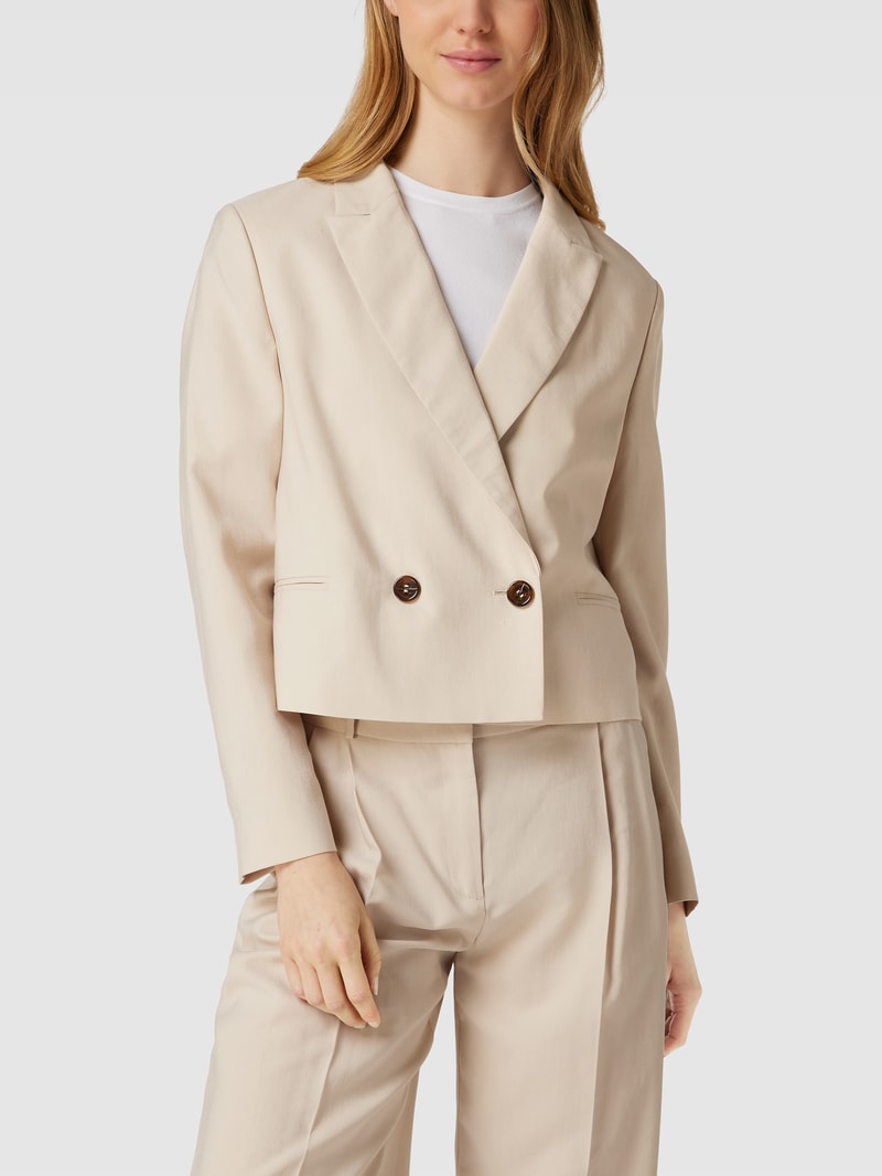 Blazer mit Knopfverschluss in beige