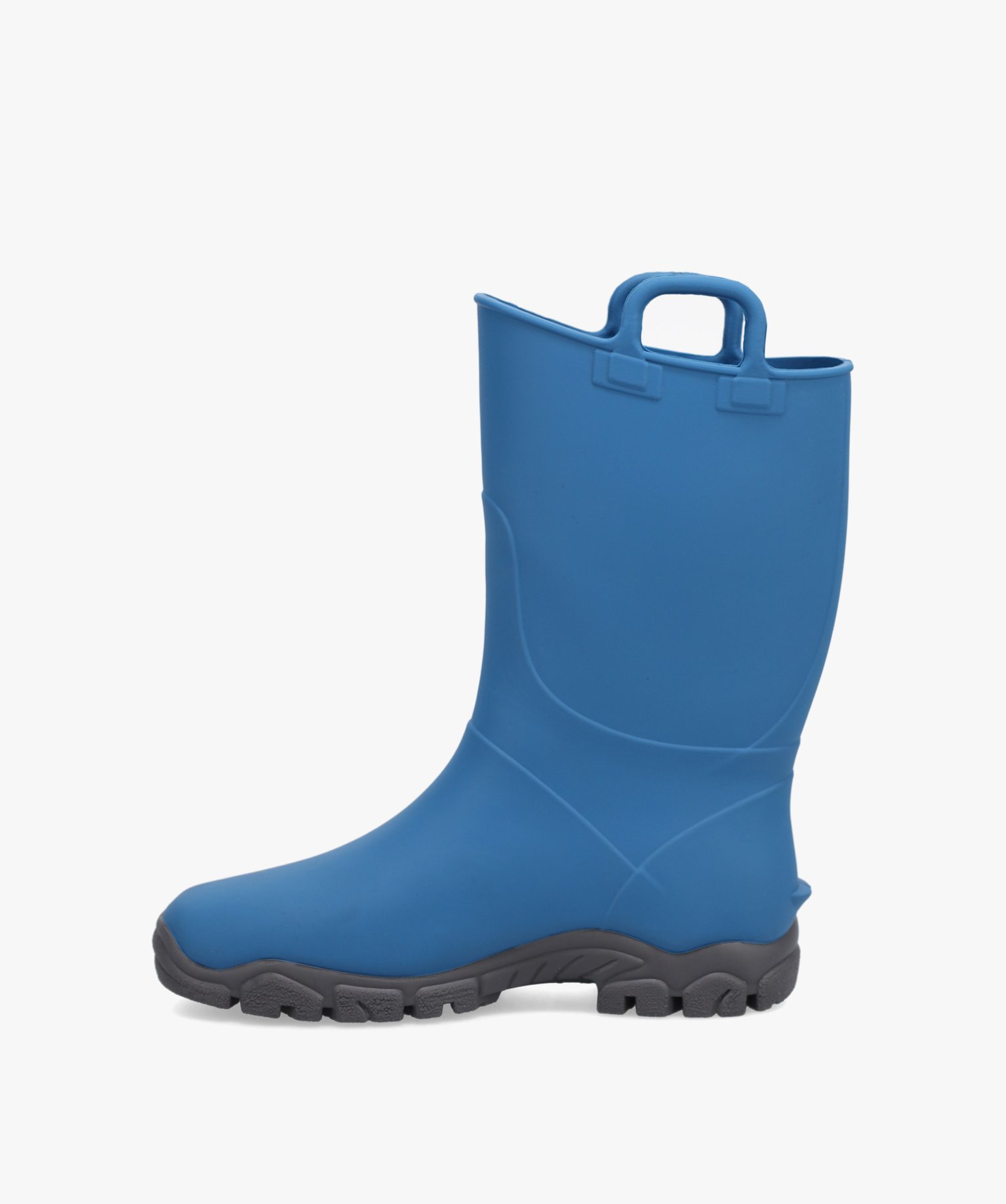 Bottes de pluie Garçon dessus uni avec anses - Boatilus bleu | GEMO