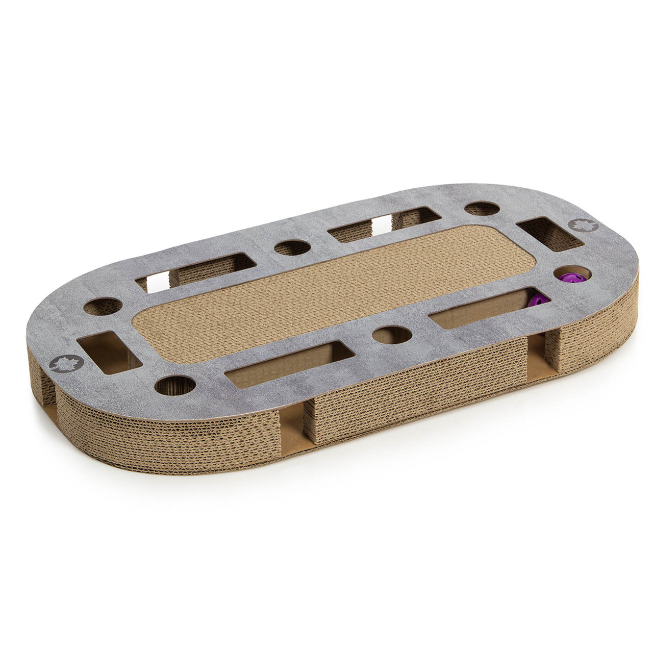 Canadian Cat Intelligenzspielzeug Canadian Cat Company Katzenspielplatz PlayPlate L hellgrau