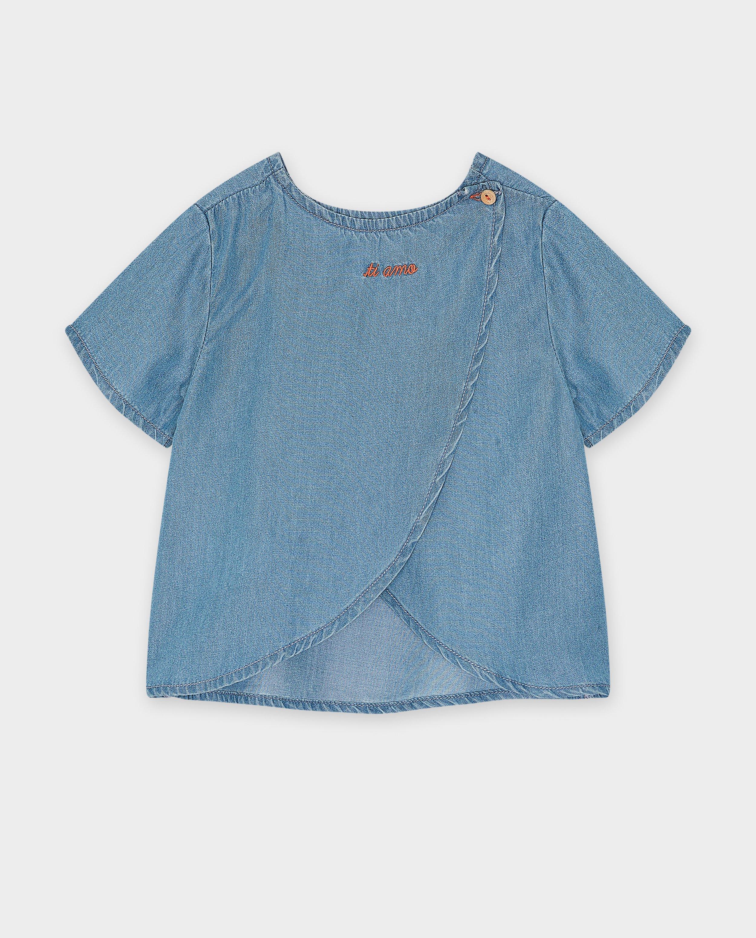 Bluză Samson din denim albastru deschis