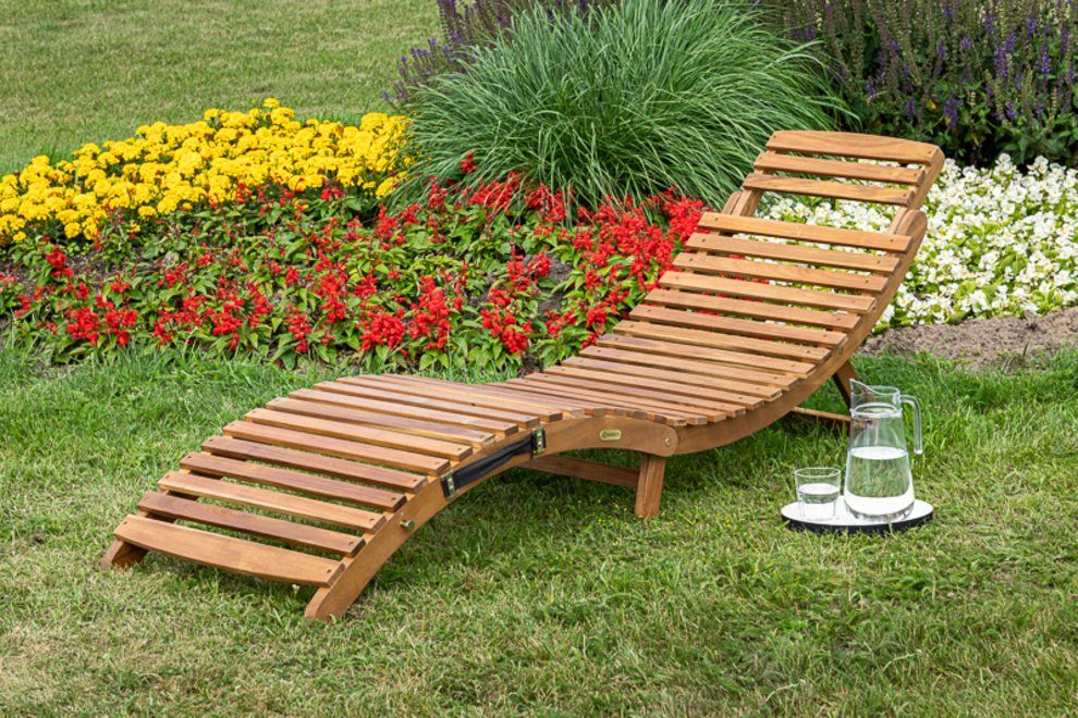 MERXX Gartenliege Paraiso, 1 St., mit Auflagen, klappbar